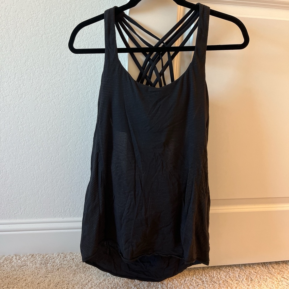Lululemon Athletica Black Strappy Tank Top